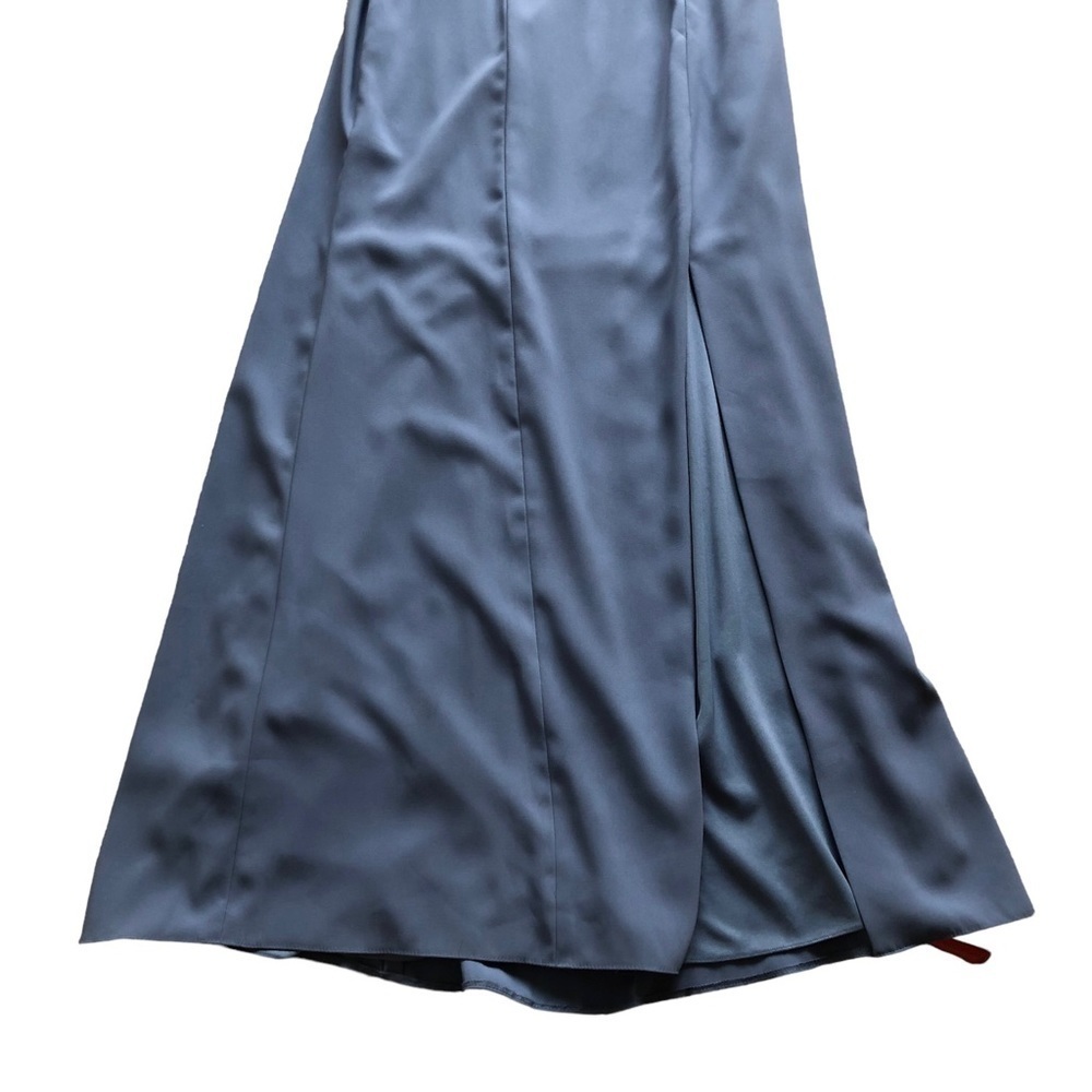 After Six Blue Larkspur One Shoulder Gown Size 14 - Picture 7 of 15